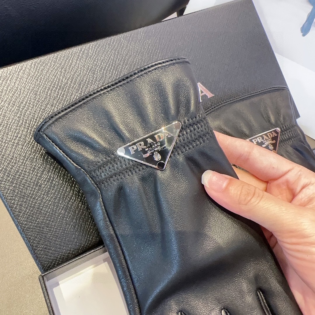 💰300 PRADA LAMBSKIN GLOVES, FASHION GLOVES, WARM AND VELVET IN AUTUMN AND WINTER. ML - 图片 8
