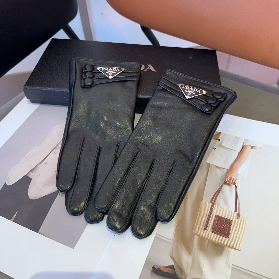 Luxurious Prada Fashion Gloves: Warm, Velvet, Classic, Comfy, Soft for Autumn/Winter! - 图片 9