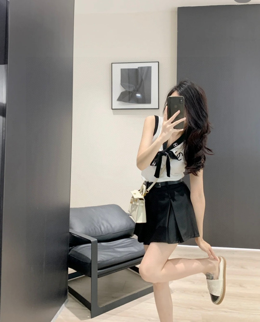 
香奈儿小背心，搭外套单穿超。爆
均码