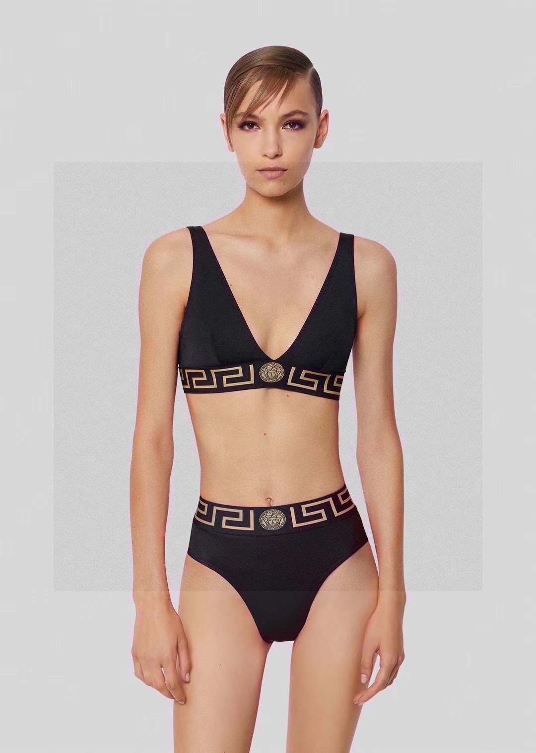 NO:305251,Versac* new avatar webbing bikini split swimsuit suit black SML swimsuit swimsuit bikini, swimsuit, swimming trunks, bikini, versace, swimsuits, bikinis19860909Versac*新款头像织带比基尼分体泳衣套装 黑色 ＳＭＬ泳衣泳裤比基尼,泳衣，泳裤，比基尼,versace,swimsuits,bikinis,accessory