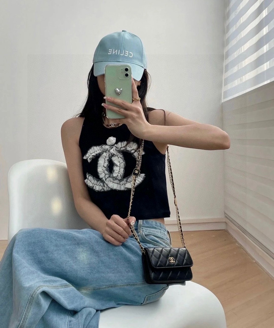 
香奈儿小背心，搭外套单穿超。爆
均码