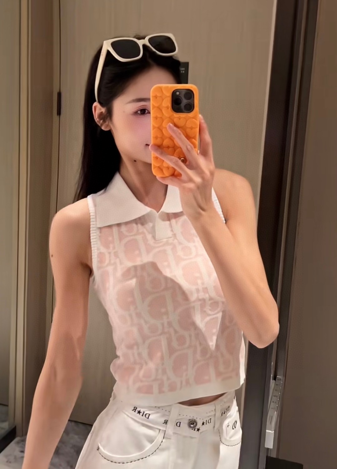 
迪奥背心，搭外套单穿超。爆
均码
