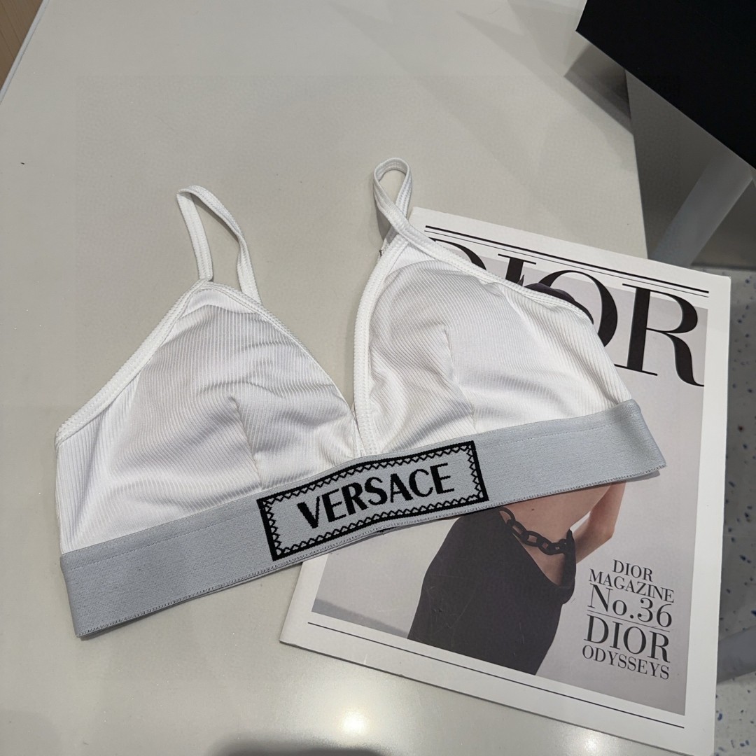 
Versac*新款织带比基尼分体泳衣套装 黑色白色ＳＭＬ