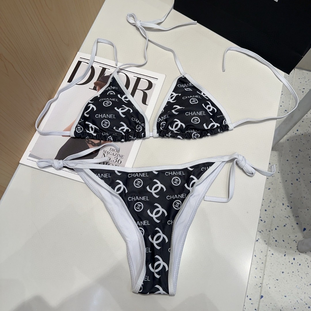 
 香奈儿泳衣，上身显瘦而且好看！穿着很洋气😍SML