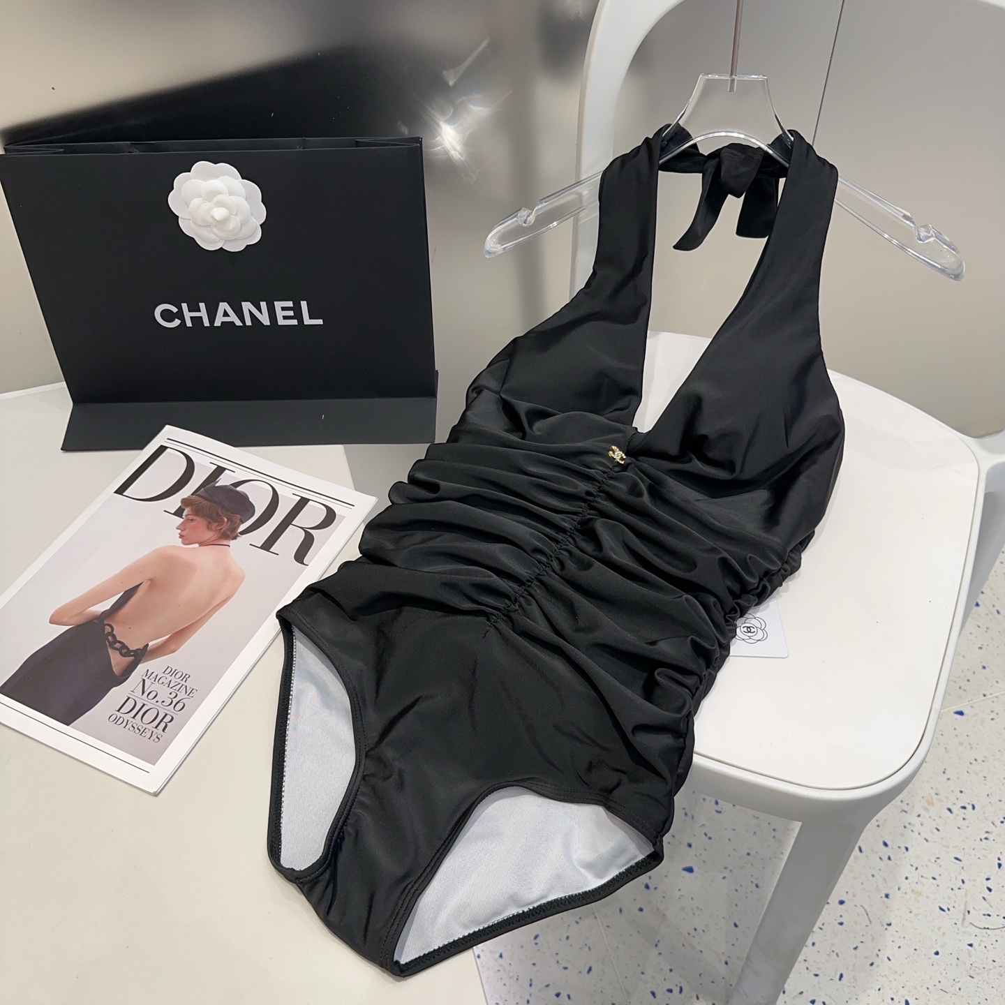 NO:377665,Chanel swimsuit, the real thing is so beautiful!  If you can't take pictures of it, whoever wears it will be beautiful!  Very worth buying SML swimsuits, swimsuits, swimsuits, bikinis, chanels, swimsuits, bikinis19860909香奈儿泳衣,实物实在太美了！拍不出来它的美谁穿谁美！很值得入手 SML泳衣泳裤比基尼,泳衣，泳裤，比基尼,chanel,swimsuits,bikinis,accessory