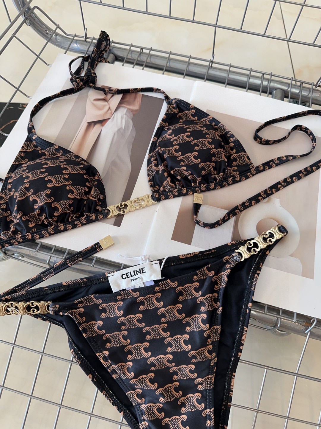 塞琳新款泳衣，时尚潮人必备！实物超级好看！海边度假拍照超级好！SML