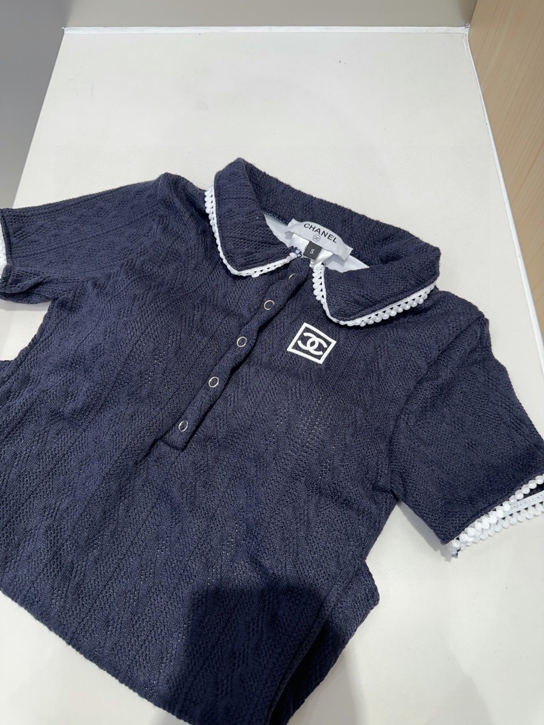 香奈儿泳衣，实物实在太美了！拍不出来它的美😍谁穿谁美！很值得入手✋ SML