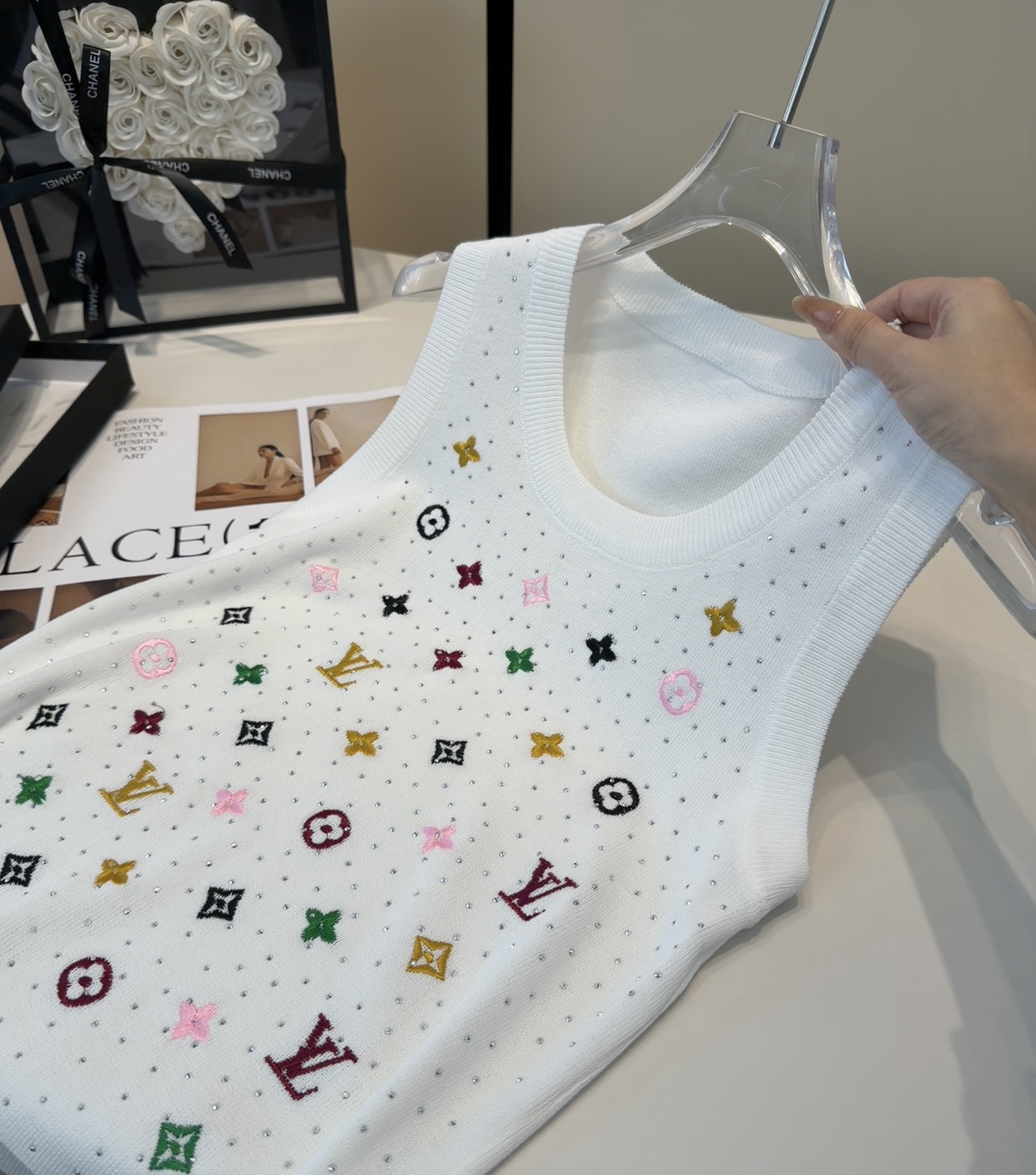 Lv背心，搭外套单穿超🔥爆均码