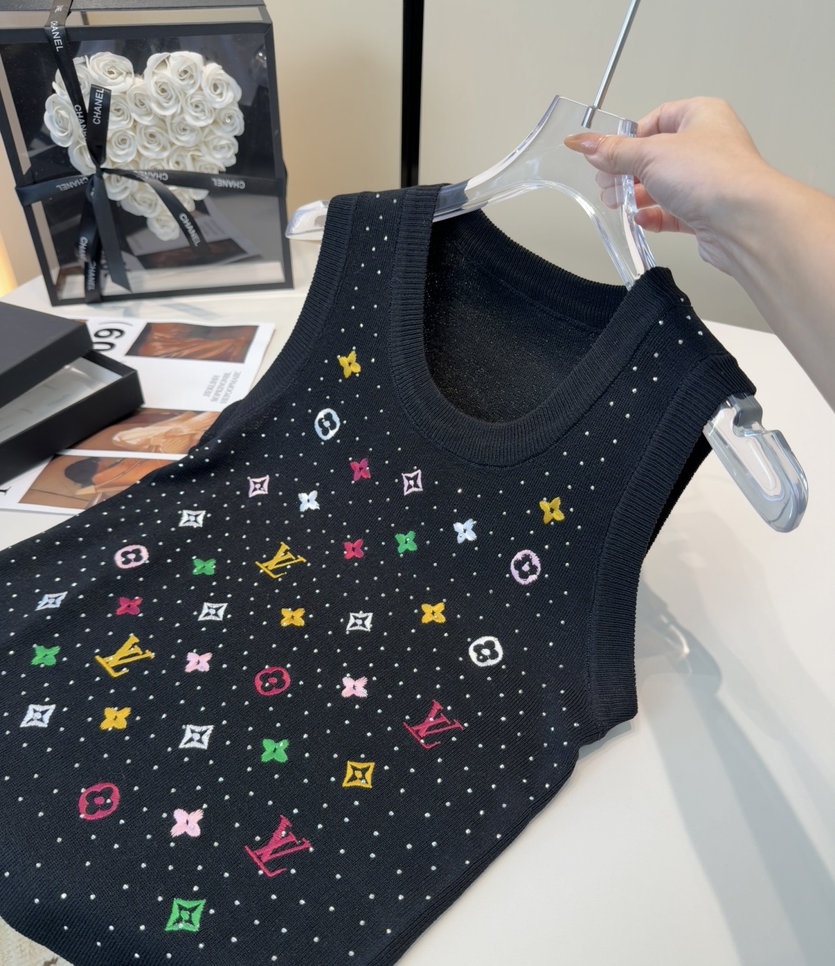 Lv背心，搭外套单穿超🔥爆均码