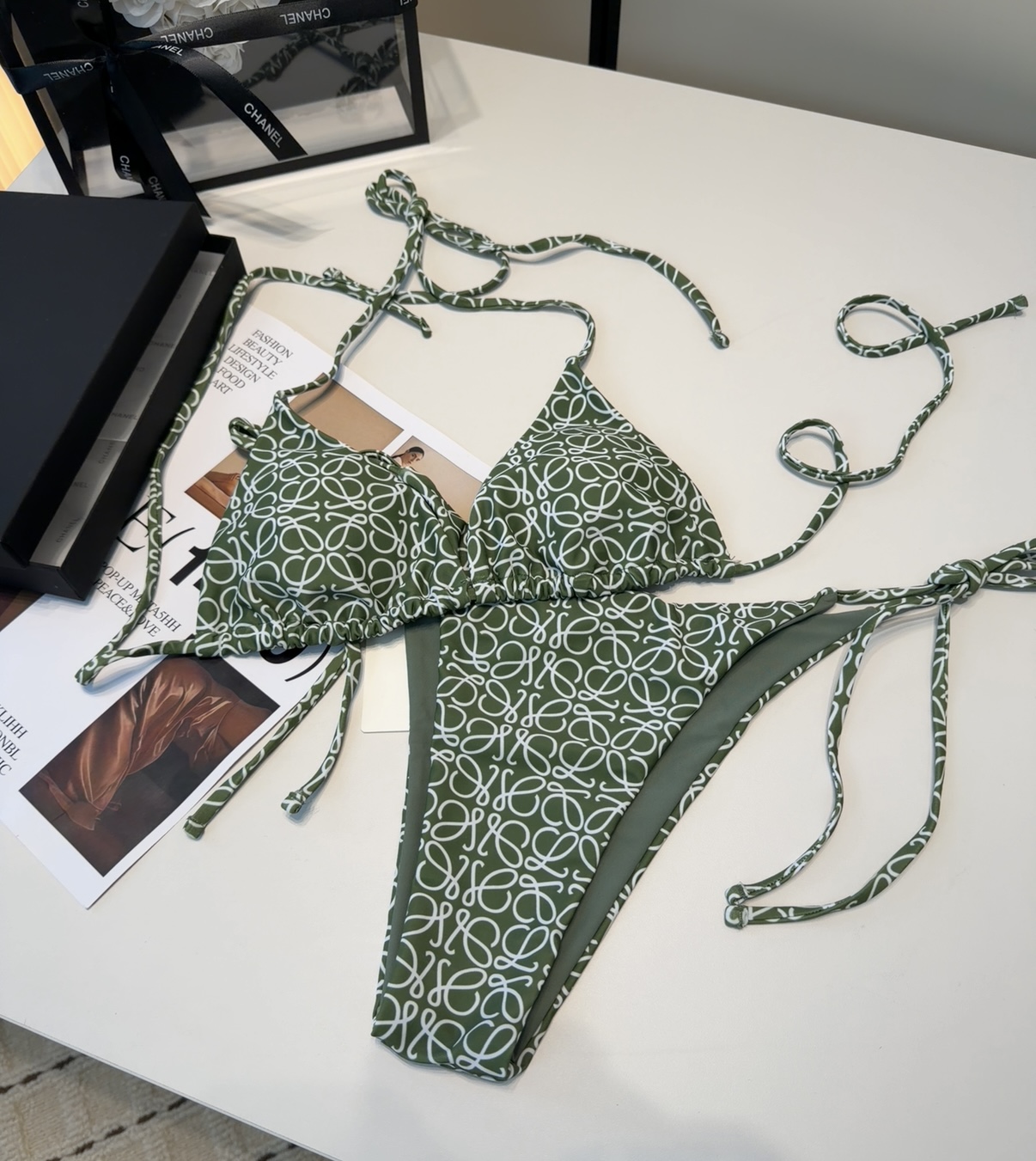 罗意威泳衣，上身显瘦而且好看！穿着很洋气😍SML