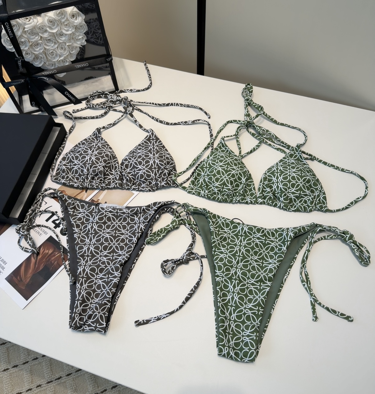 罗意威泳衣，上身显瘦而且好看！穿着很洋气😍SML