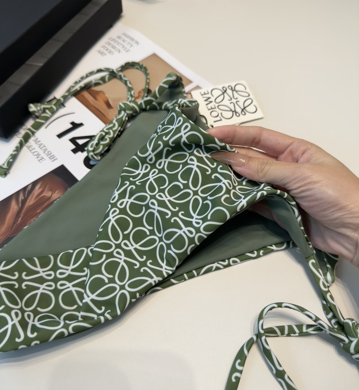 罗意威泳衣，上身显瘦而且好看！穿着很洋气😍SML