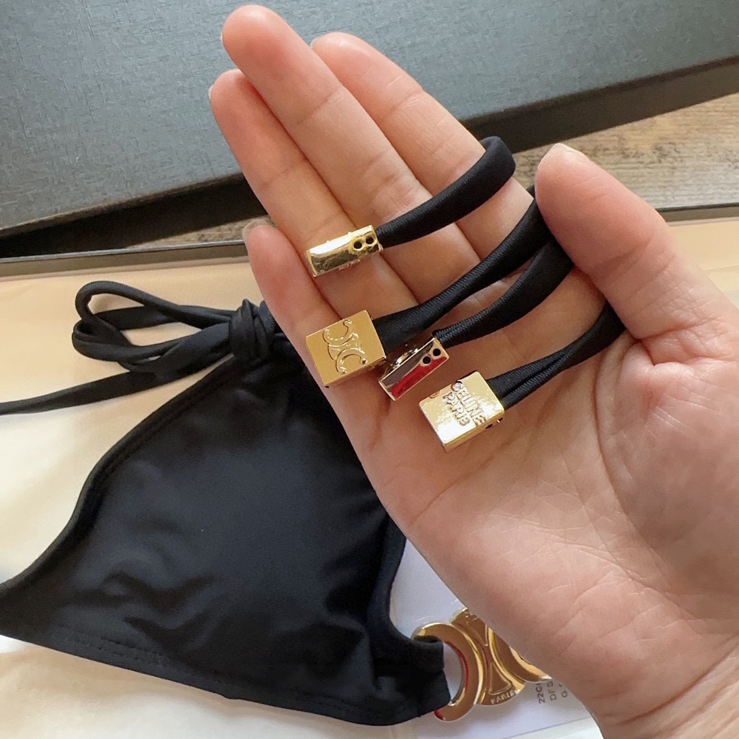 Celin*新款比基尼分体泳衣套装，系带内衣（带胸垫）SmL