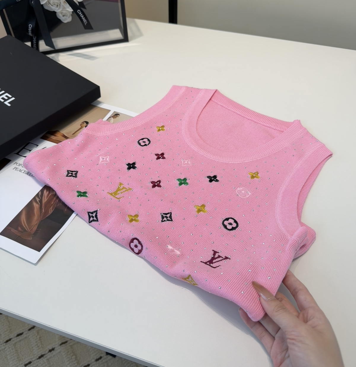 Lv背心，搭外套单穿超🔥爆均码