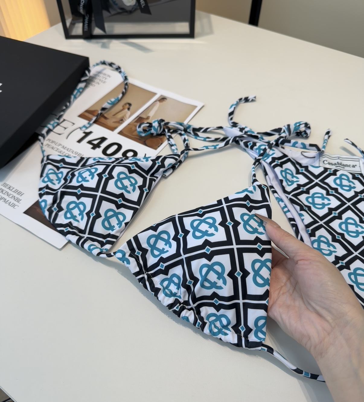 潮牌泳衣，时尚潮人必备！实物超级好看！海边度假拍照超级好！SML