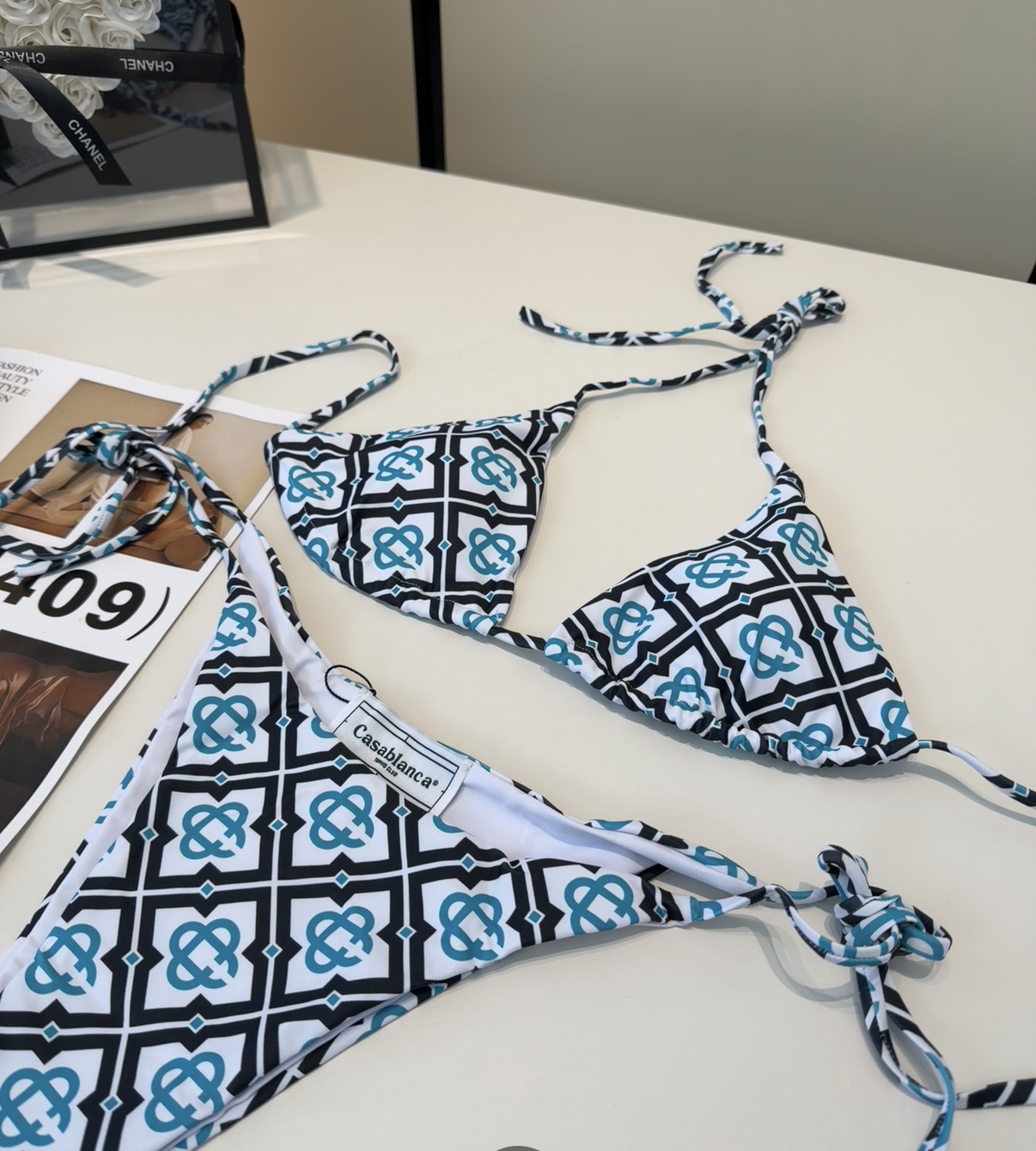 潮牌泳衣，时尚潮人必备！实物超级好看！海边度假拍照超级好！SML