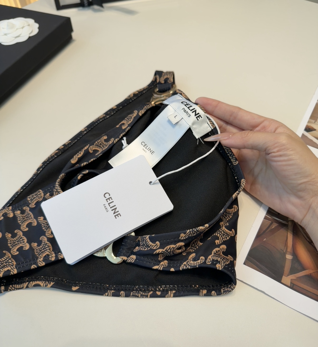 赛琳泳衣，上身显瘦而且好看！穿着很洋气😍SML