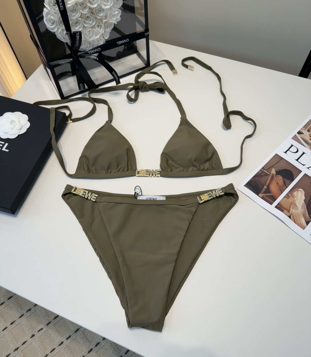 罗意威泳衣，上身显瘦而且好看！穿着很洋气😍SML