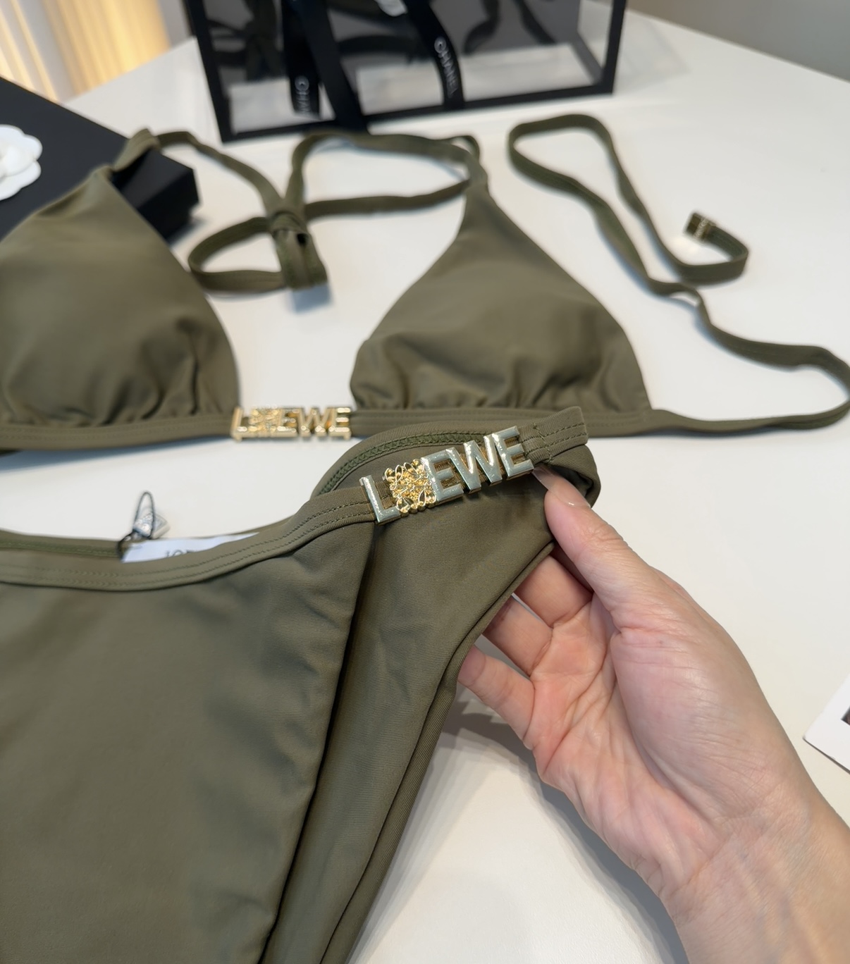 罗意威泳衣，上身显瘦而且好看！穿着很洋气😍SML