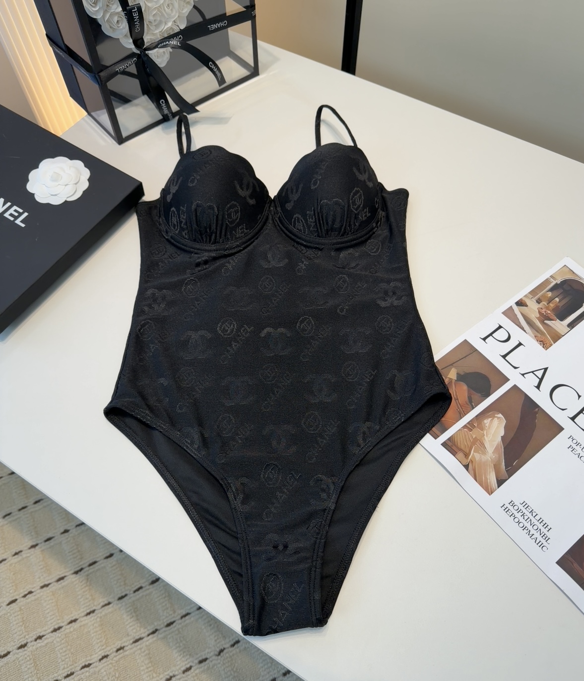 香奈儿泳衣，上身显瘦而且好看！穿着很洋气😍SML