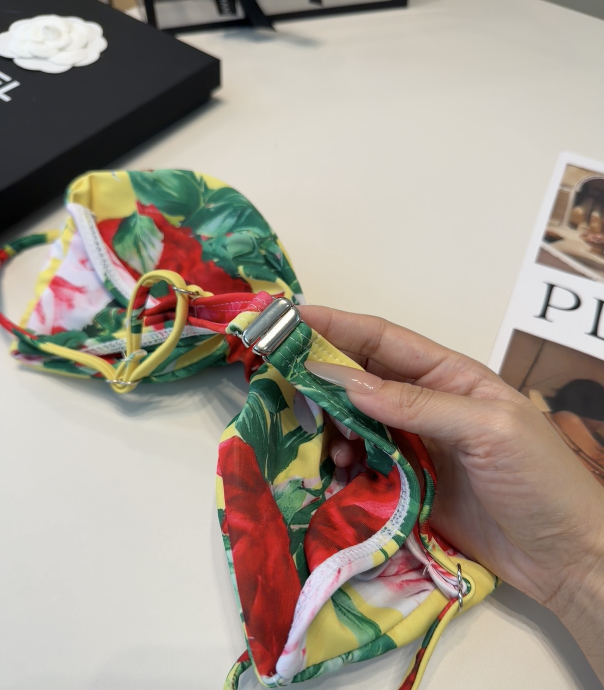 DG泳衣，实物实在太美了！拍不出来它的美😍谁穿谁美！很值得入手✋ SML