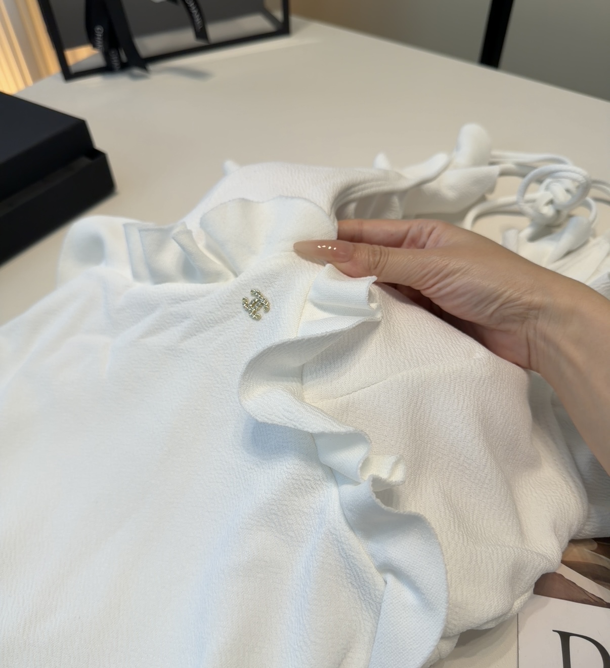 香奈儿泳衣，时尚潮人必备！实物超级好看！海边度假拍照超级好！SML