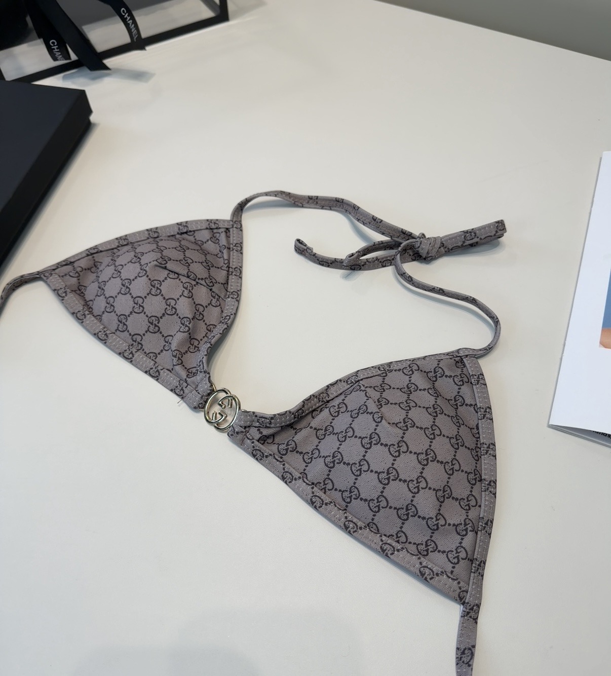 古奇泳衣，时尚潮人必备！实物超级好看！海边度假拍照超级好！SML