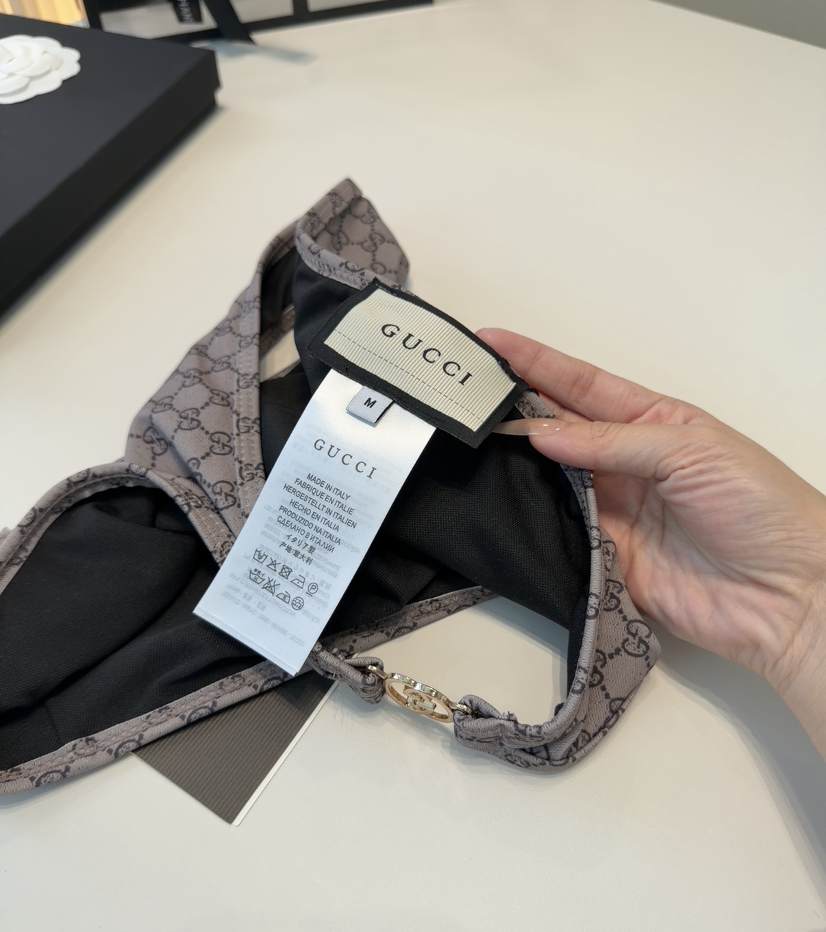 古奇泳衣，时尚潮人必备！实物超级好看！海边度假拍照超级好！SML