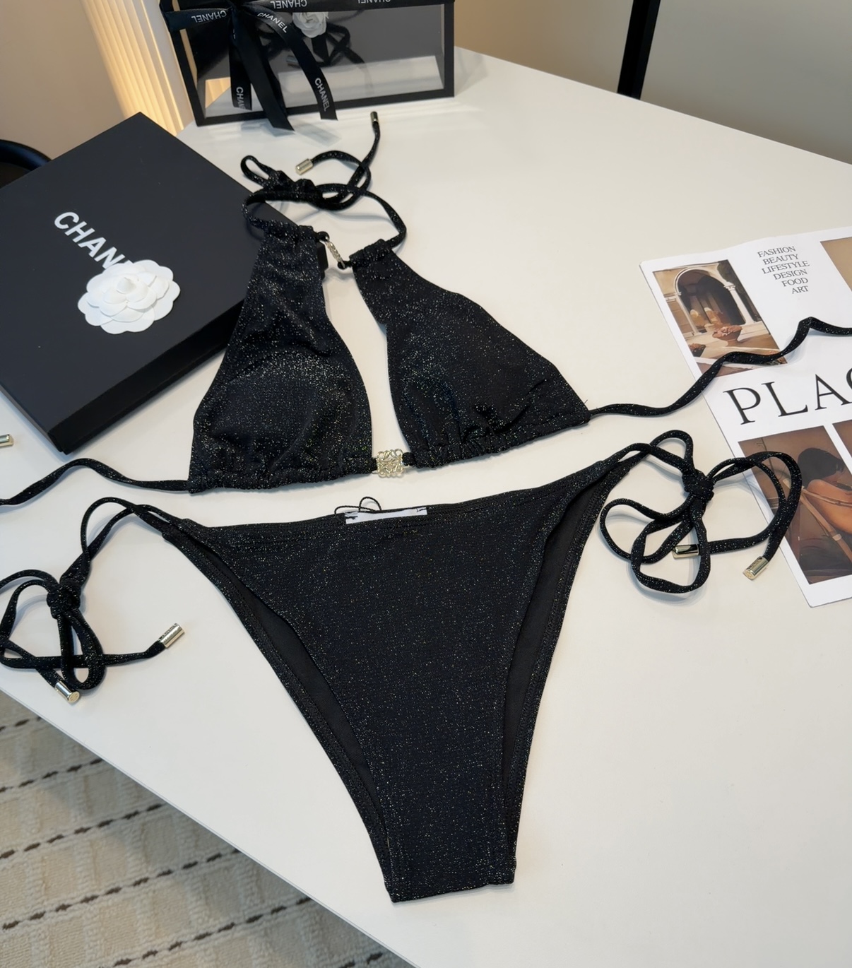 罗意威泳衣，时尚潮人必备！实物超级好看！海边度假拍照超级好！SML