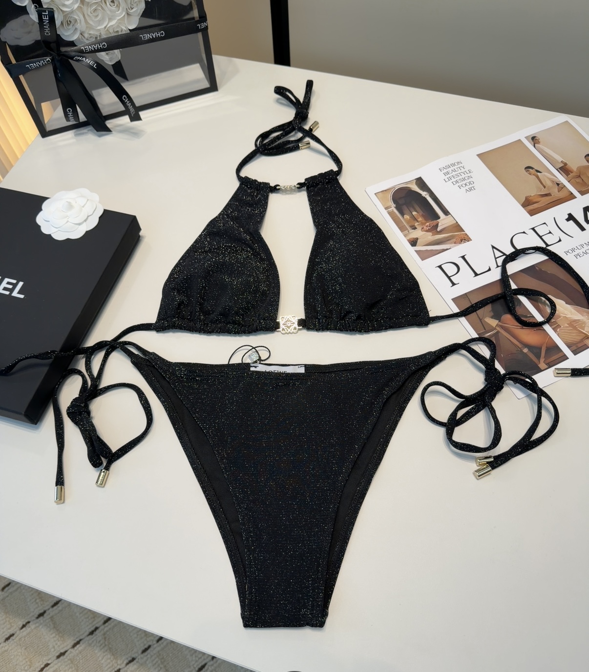 罗意威泳衣，时尚潮人必备！实物超级好看！海边度假拍照超级好！SML