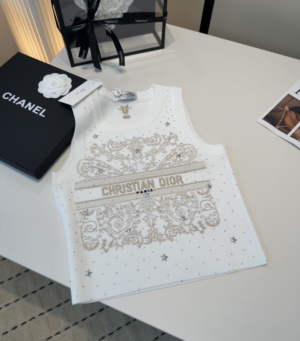 迪奥背心，搭外套单穿超🔥爆均码