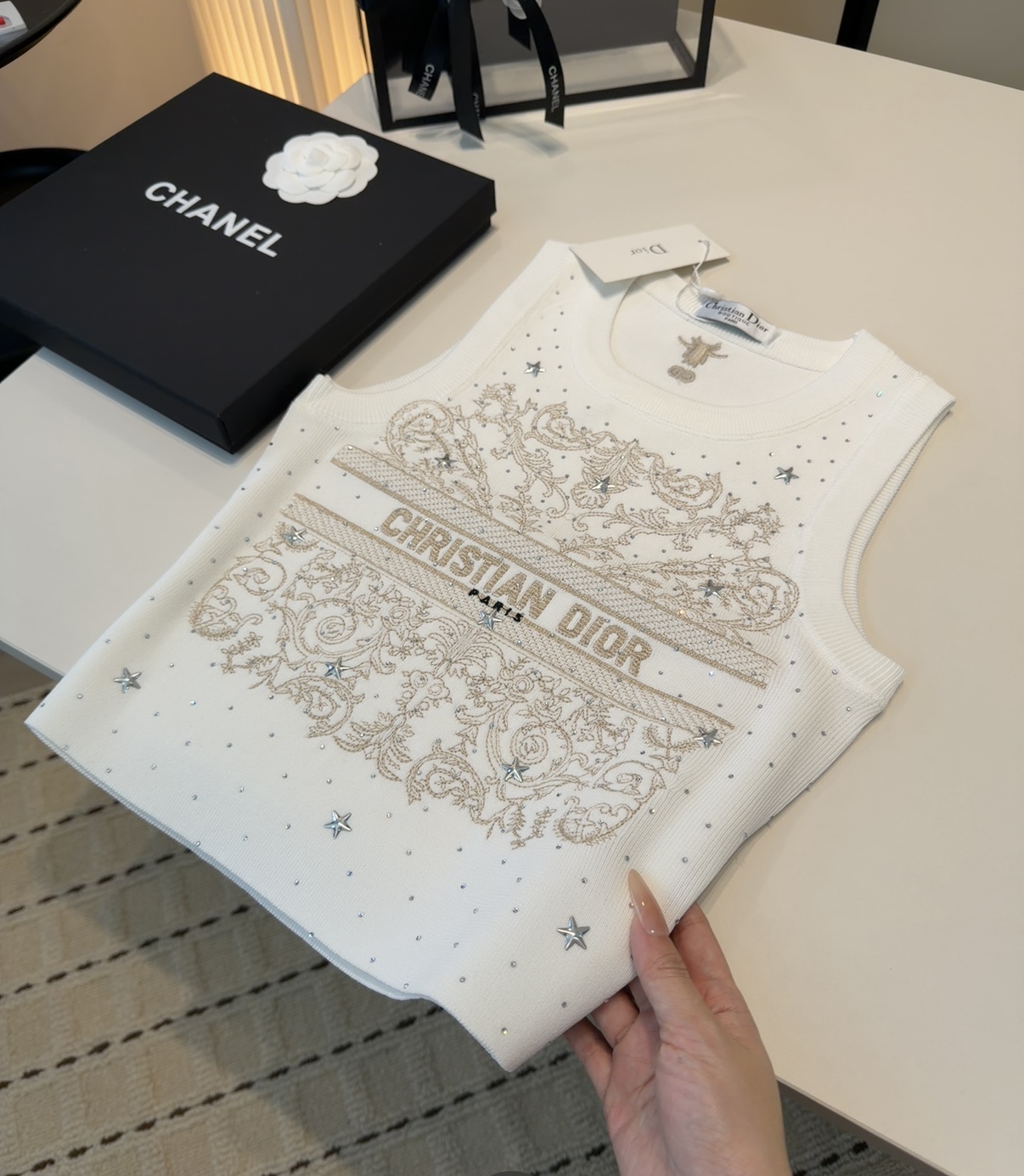 迪奥背心，搭外套单穿超🔥爆均码