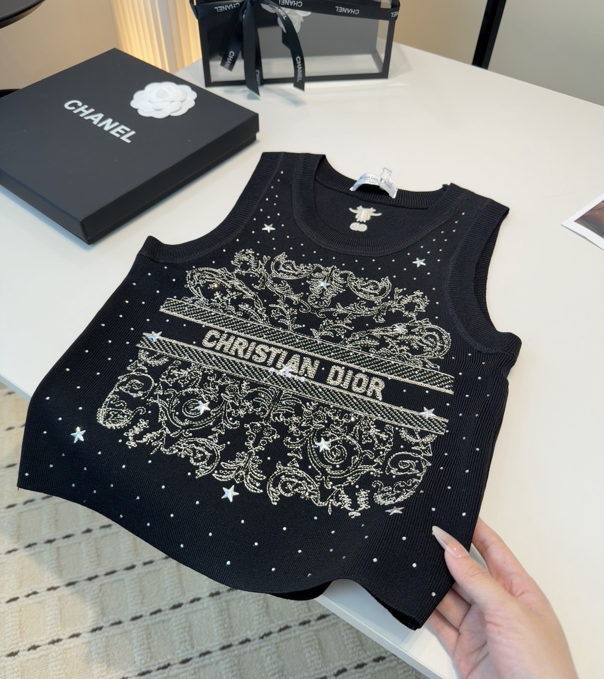 迪奥背心，搭外套单穿超🔥爆均码