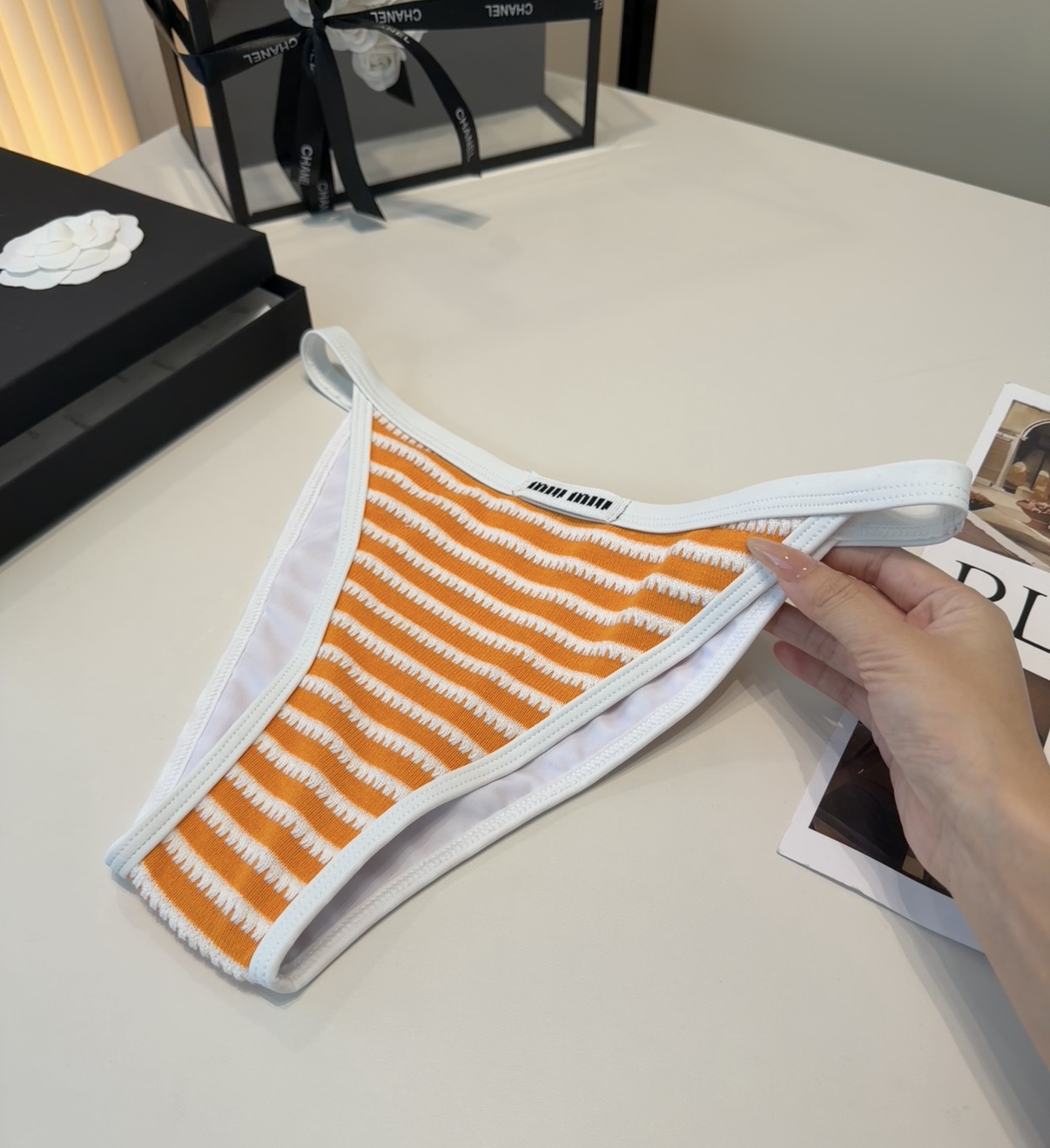 Miumiu泳衣，上身显瘦而且好看！穿着很洋气😍SML