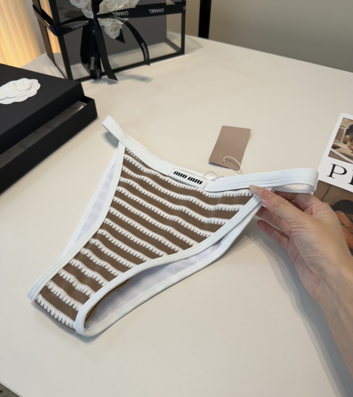 Miumiu泳衣，上身显瘦而且好看！穿着很洋气😍SML