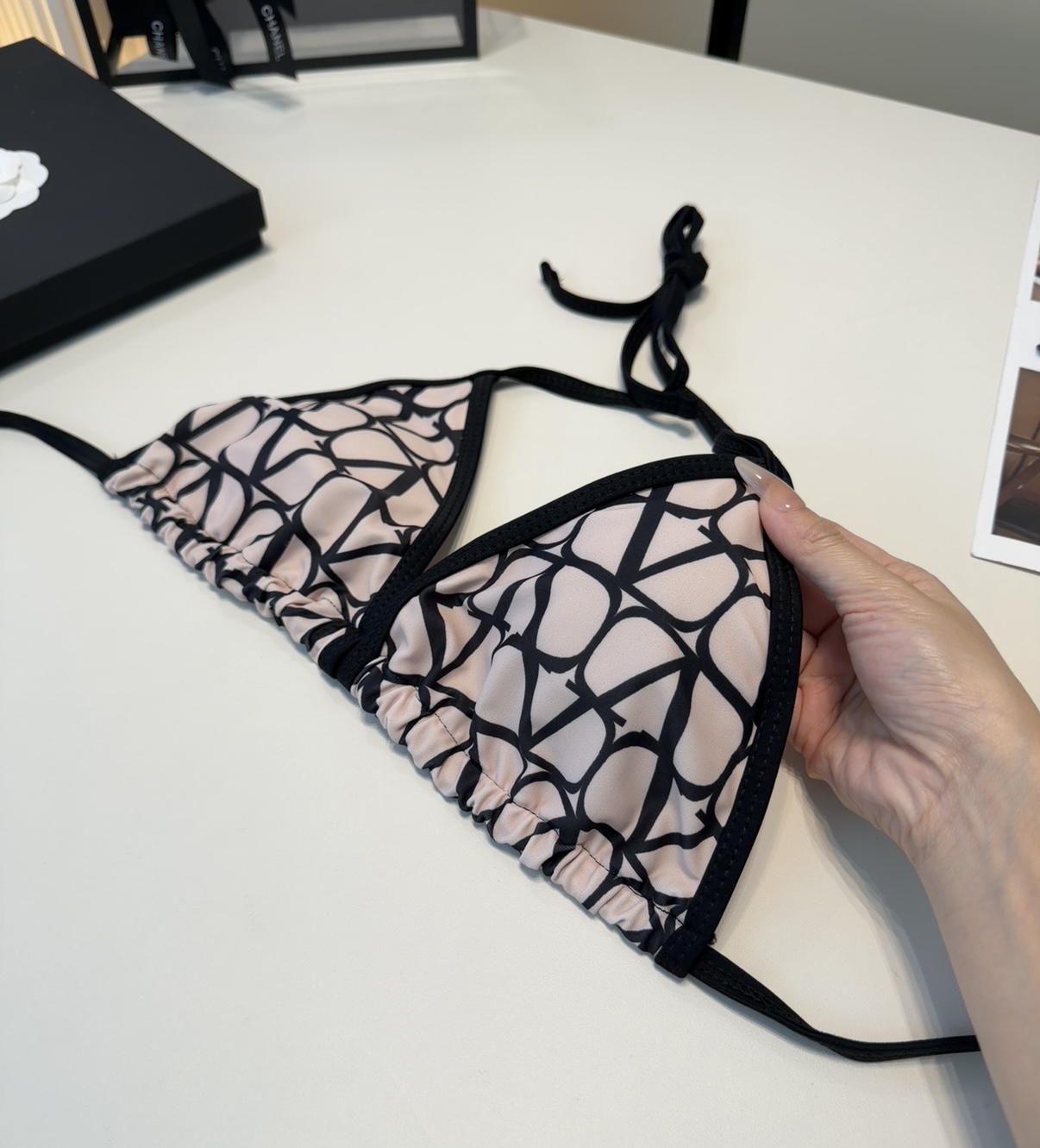 华伦天奴泳衣，上身显瘦而且好看！穿着很洋气😍SML