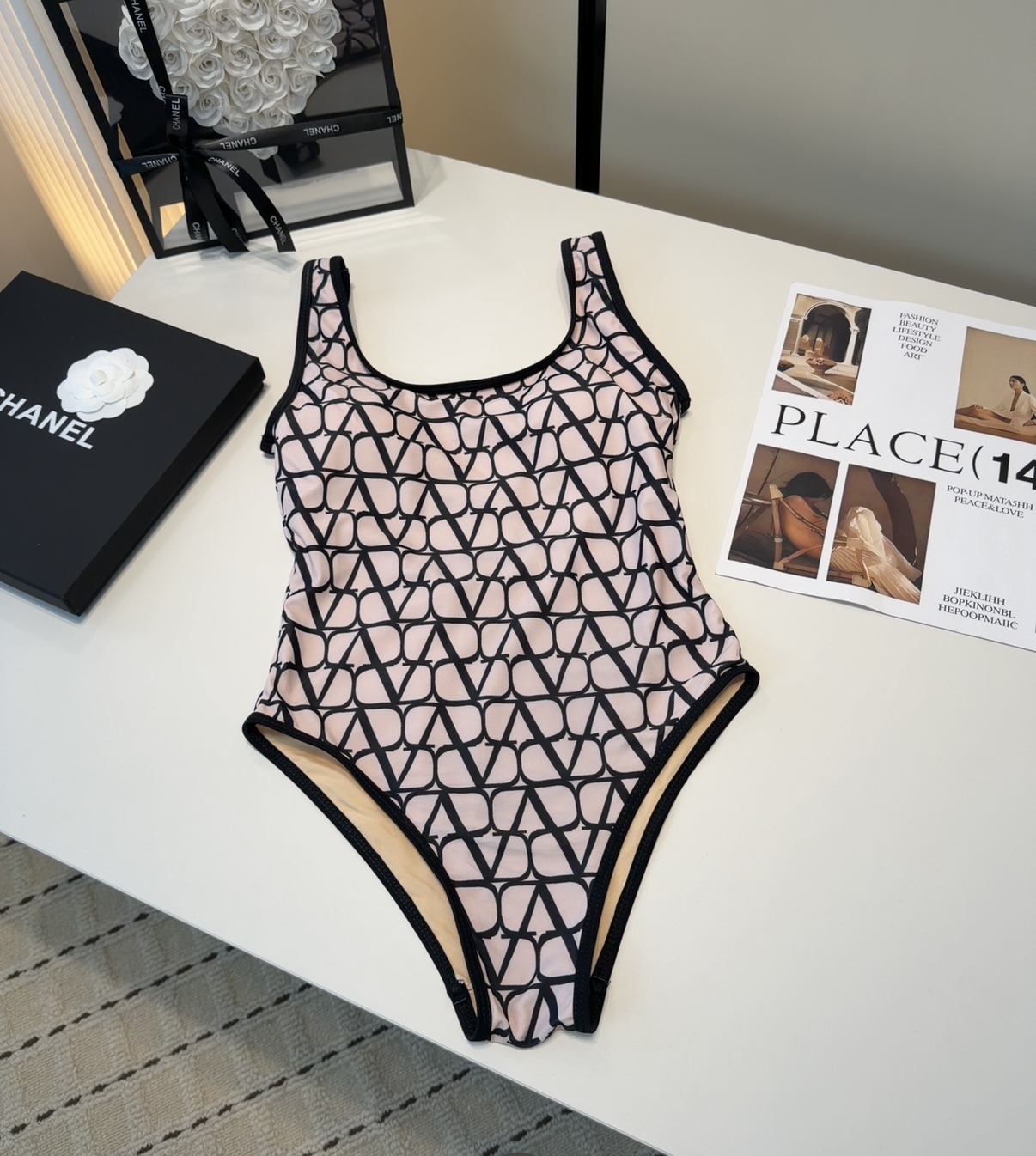 华伦天奴泳衣，上身显瘦而且好看！穿着很洋气😍SML