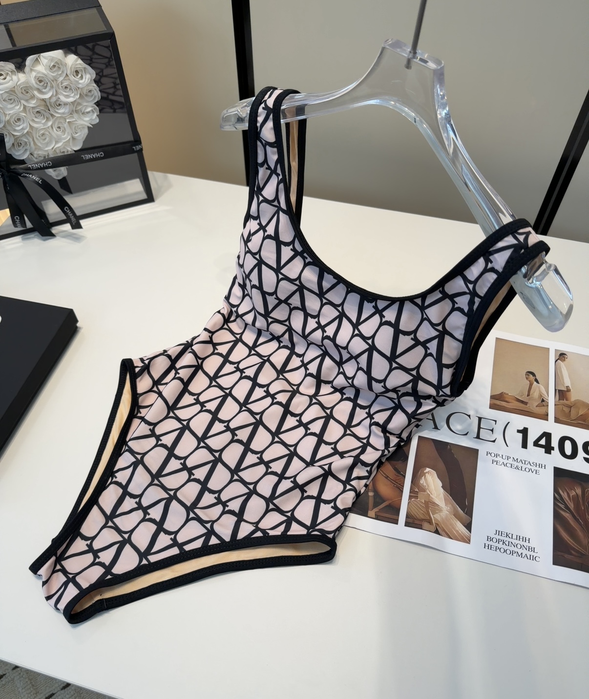 华伦天奴泳衣，上身显瘦而且好看！穿着很洋气😍SML