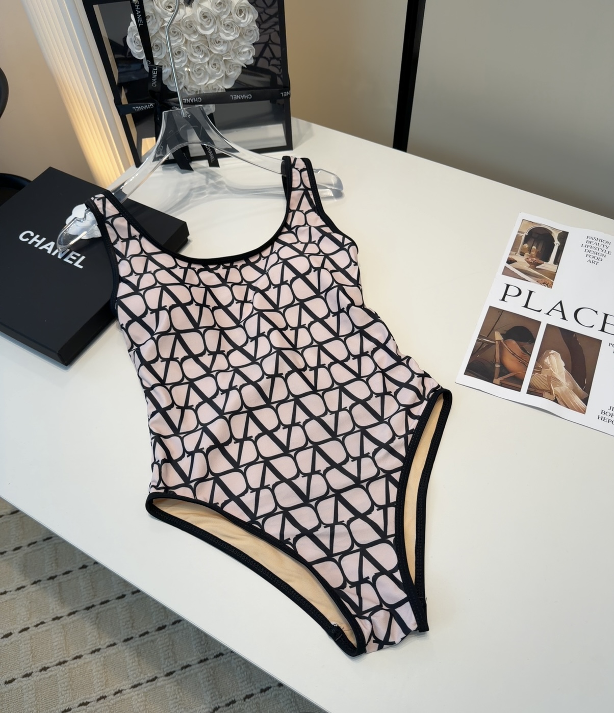 华伦天奴泳衣，上身显瘦而且好看！穿着很洋气😍SML