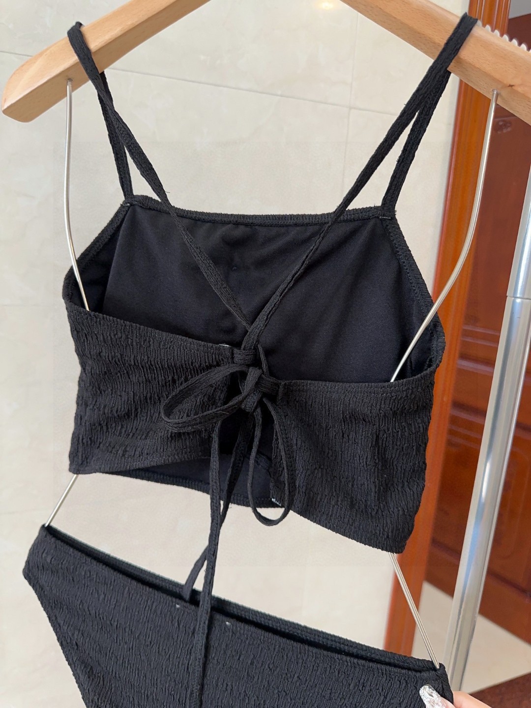 普拉达泳衣，上身显瘦而且好看！穿着很洋气😍SML