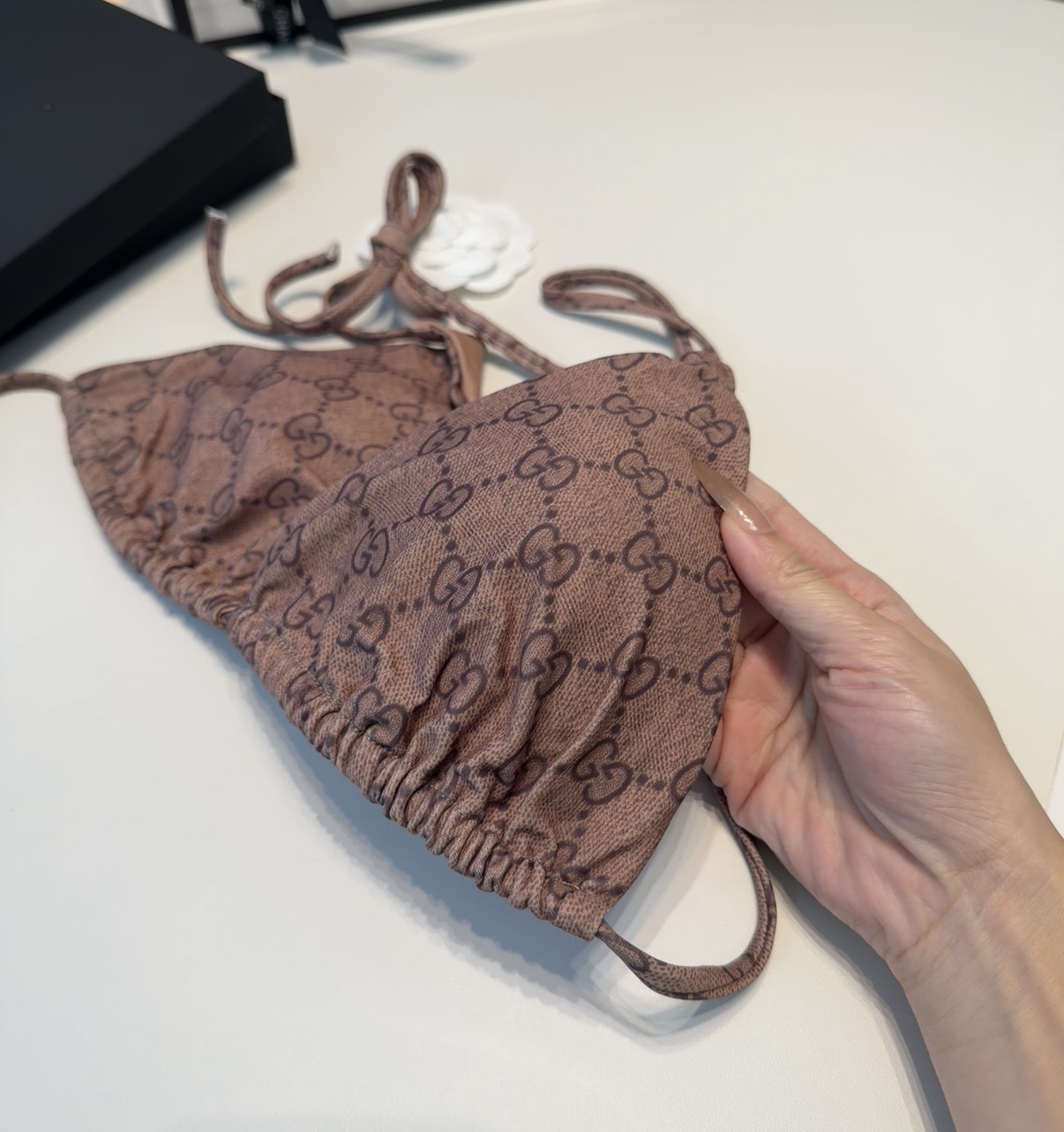 古奇泳衣，上身显瘦而且好看！穿着很洋气😍SML