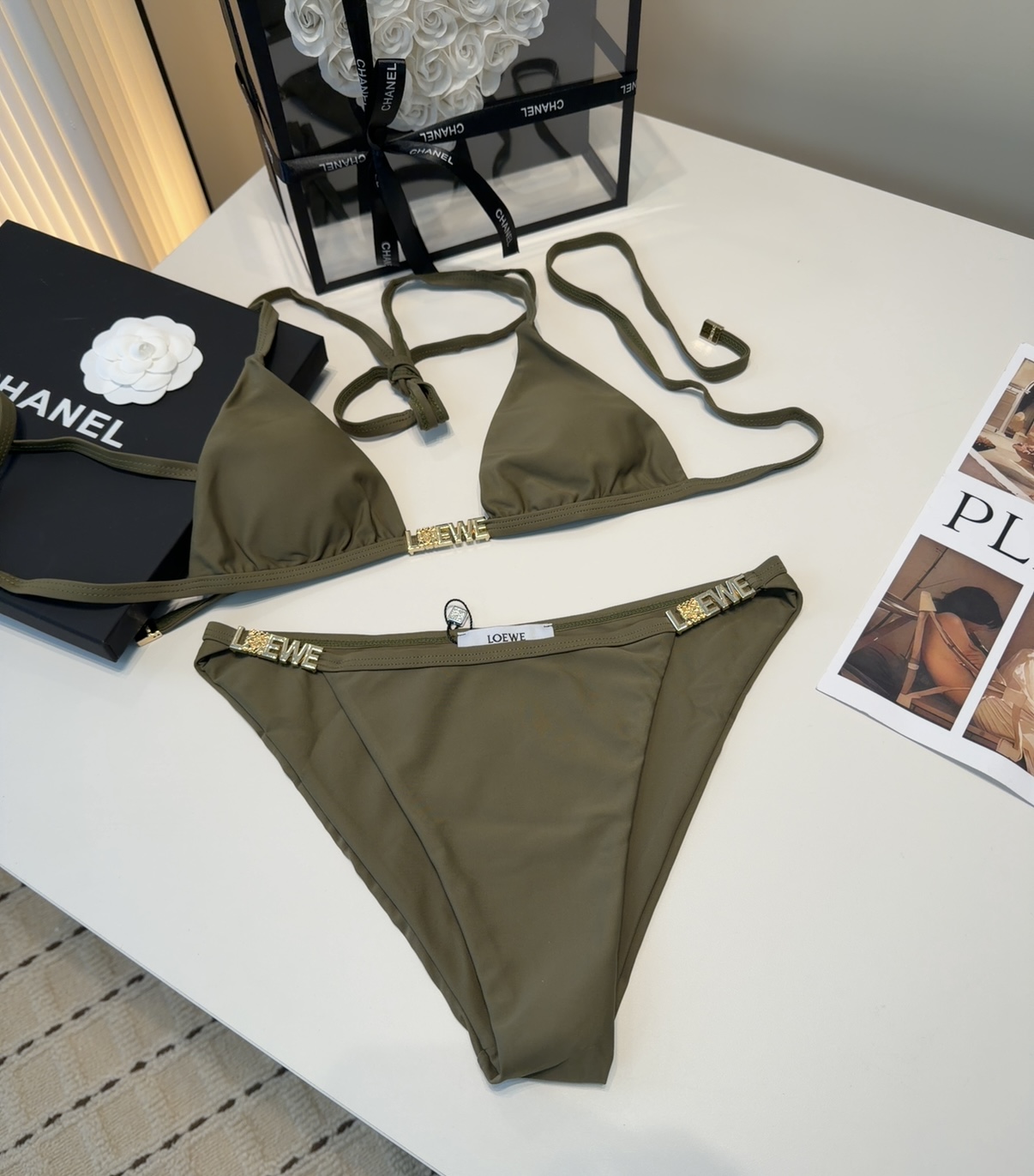 罗意威泳衣，上身显瘦而且好看！穿着很洋气😍SML