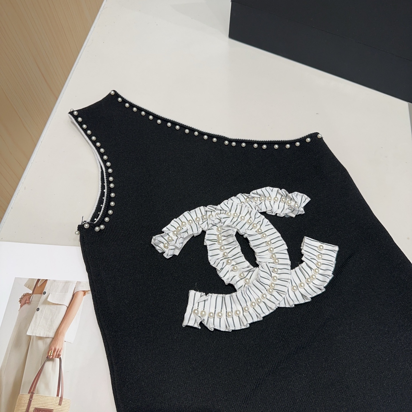 香奈儿小背心，搭外套单穿超🔥爆均码