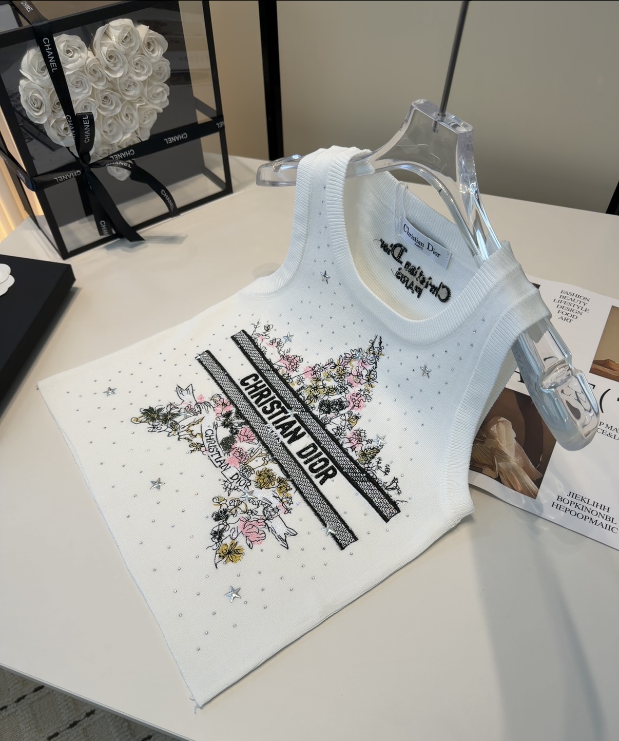 迪奥背心，搭外套单穿超🔥爆均码