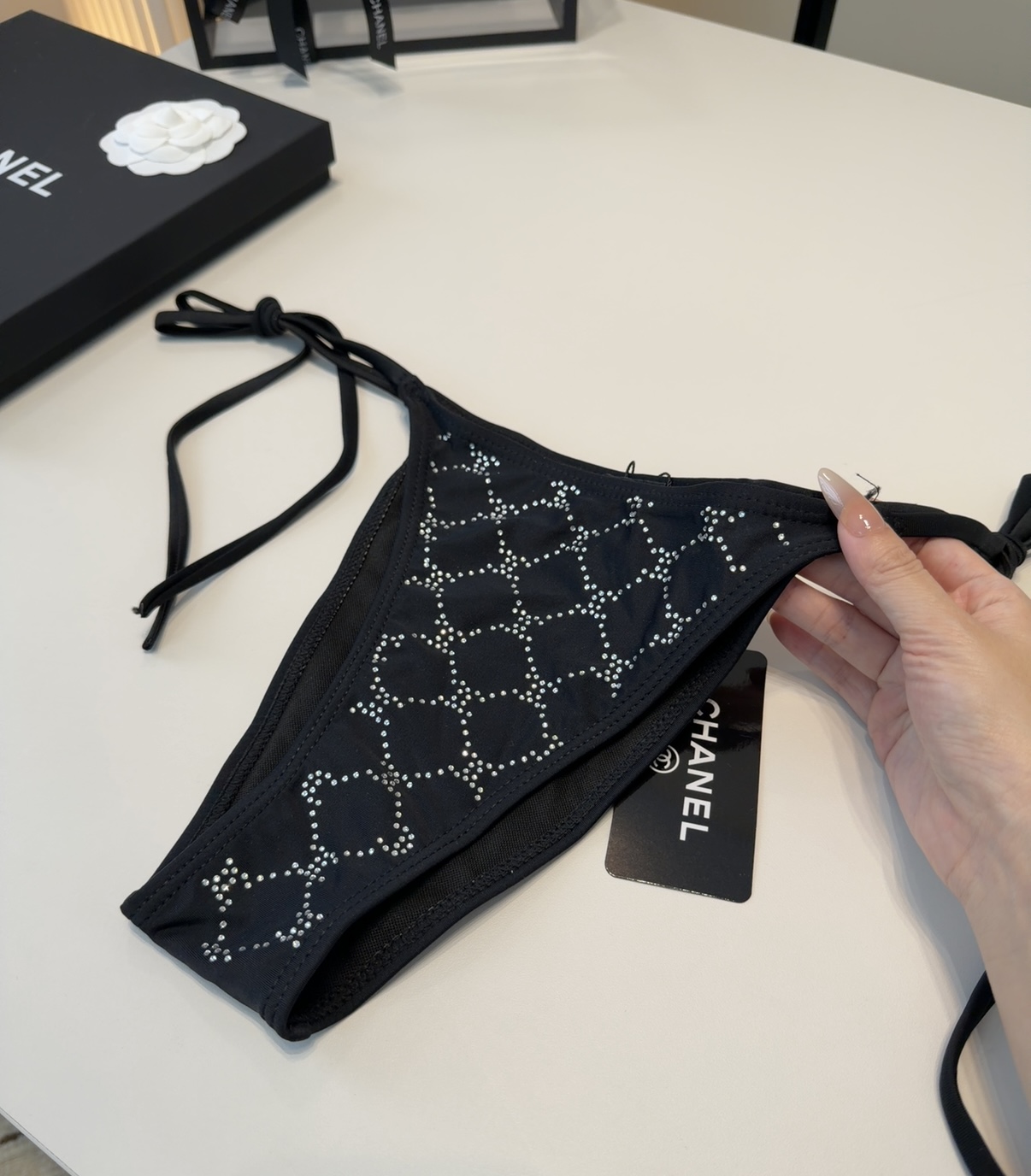 香奈儿泳衣，上身显瘦而且好看！穿着很洋气😍SML