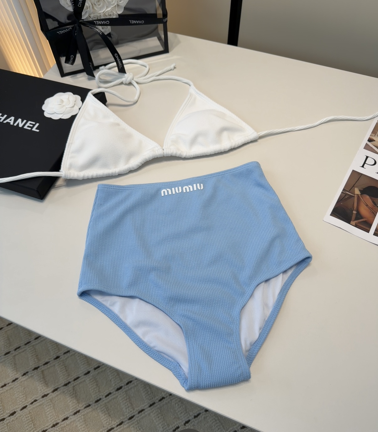 Miumiu泳衣，上身显瘦而且好看！穿着很洋气😍SML