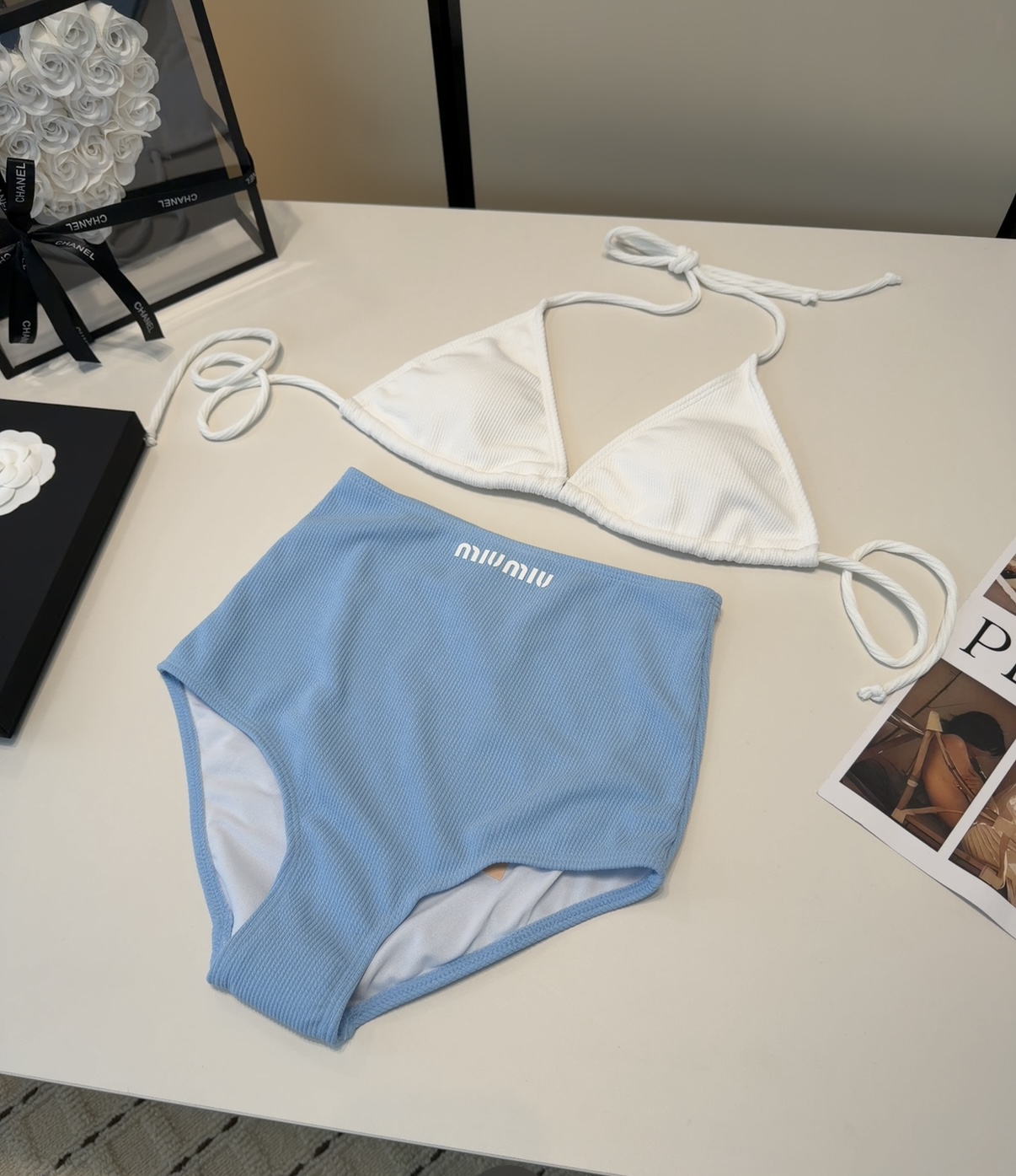 Miumiu泳衣，上身显瘦而且好看！穿着很洋气😍SML