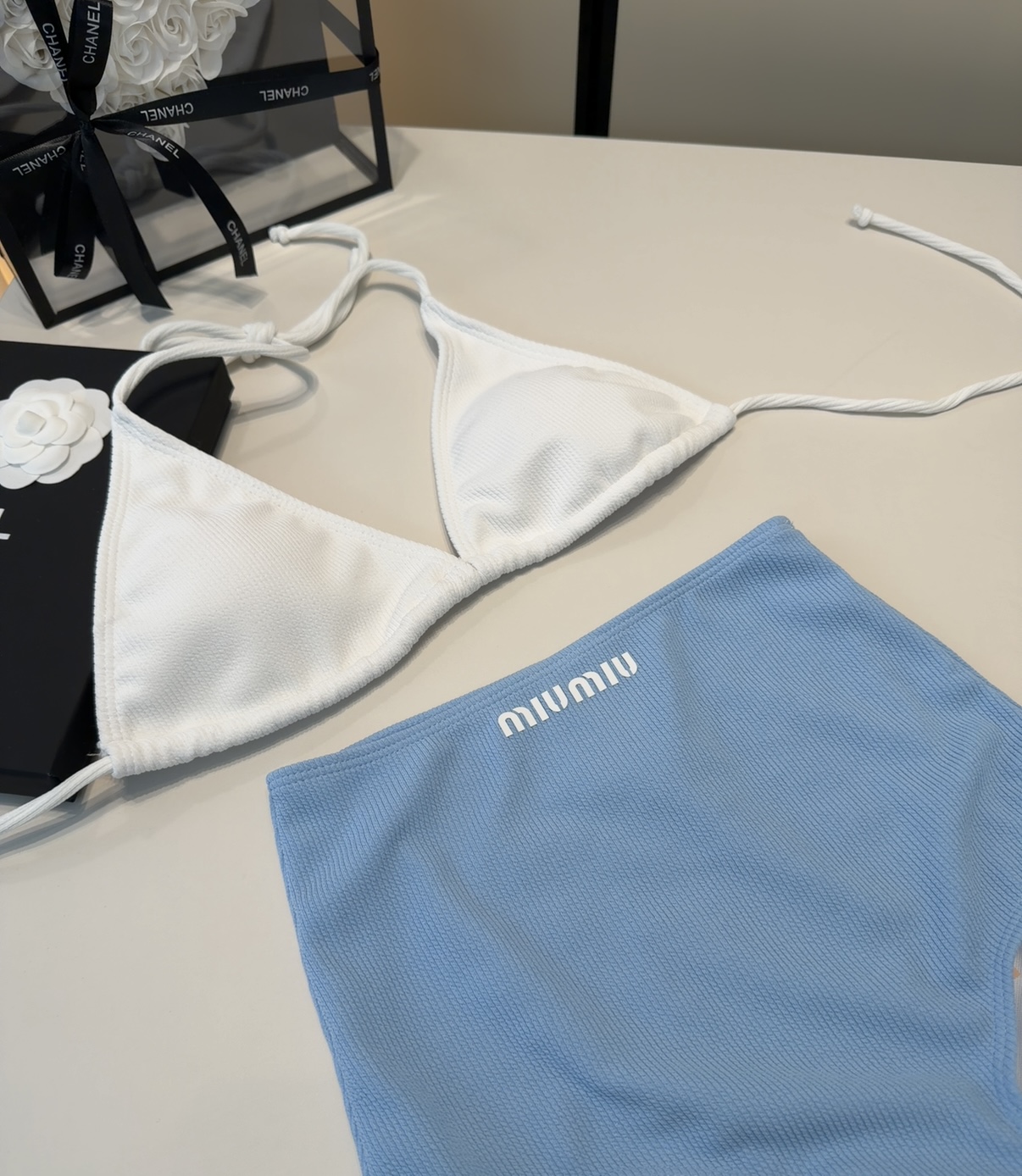 Miumiu泳衣，上身显瘦而且好看！穿着很洋气😍SML