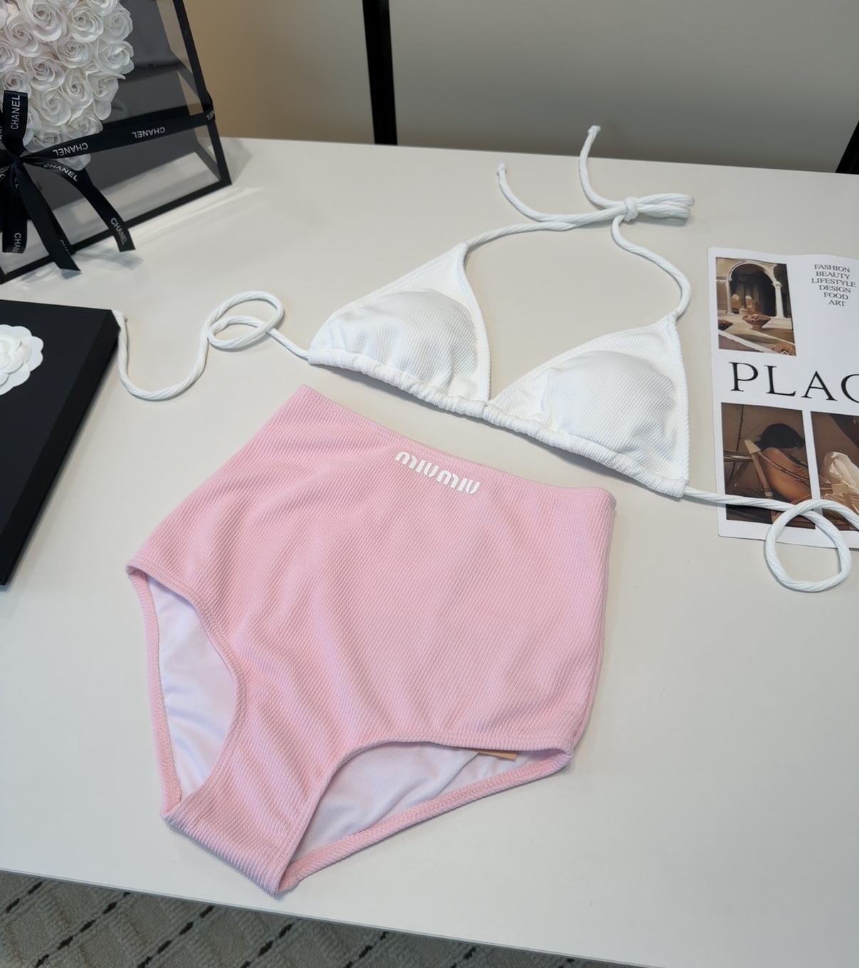 Miumiu泳衣，上身显瘦而且好看！穿着很洋气😍SML