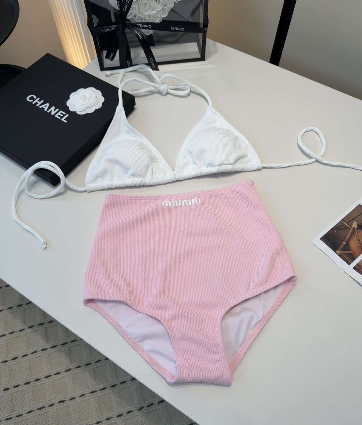 Miumiu泳衣，上身显瘦而且好看！穿着很洋气😍SML